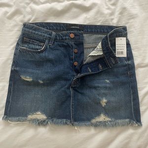 J Brand denim mini skirt